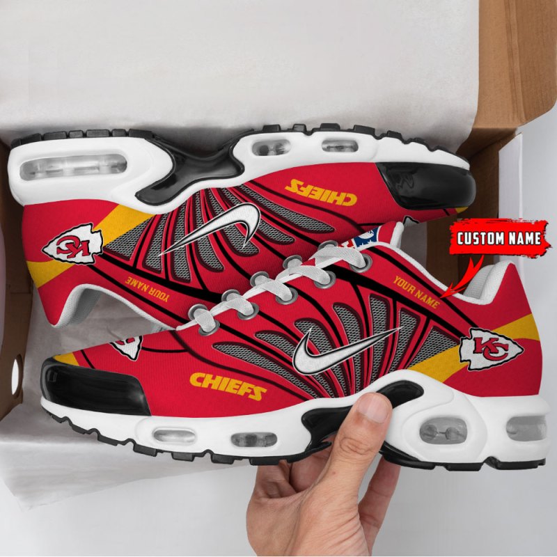 Inside view of Kansas City Chiefs Sneakers