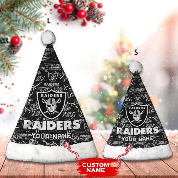 Las Vegas Raiders Christmas Hat