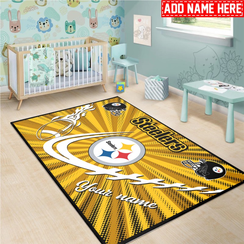 Pittsburgh Steelers Rug Detail