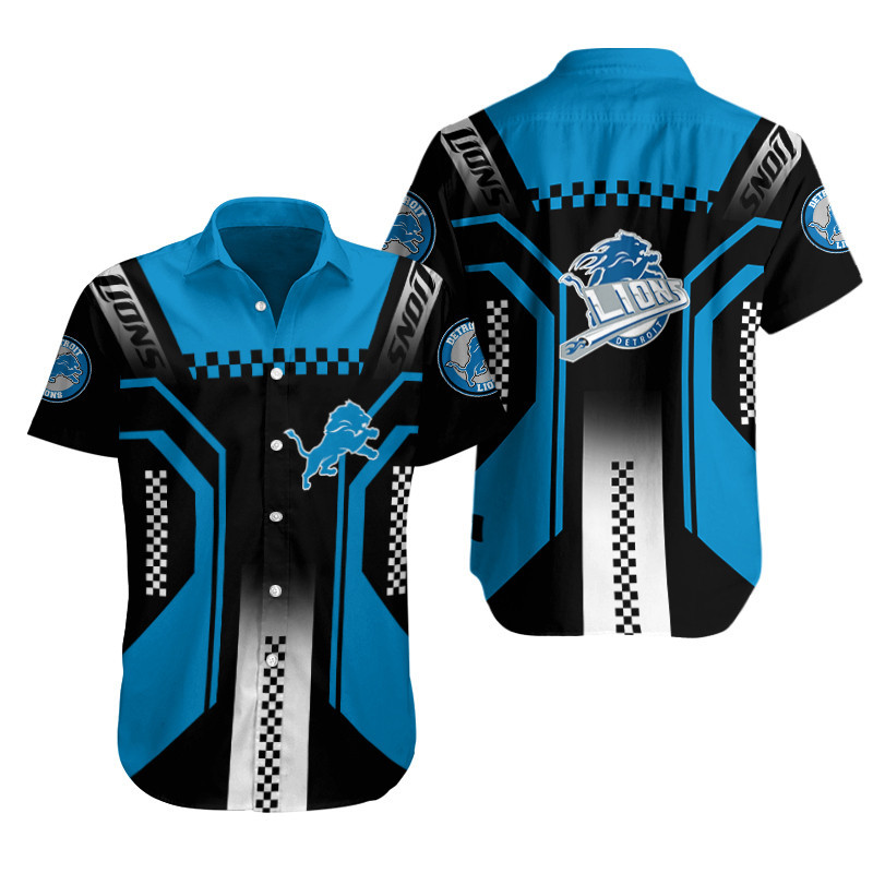 Sizing Chart for Detroit Lions Button Shirt