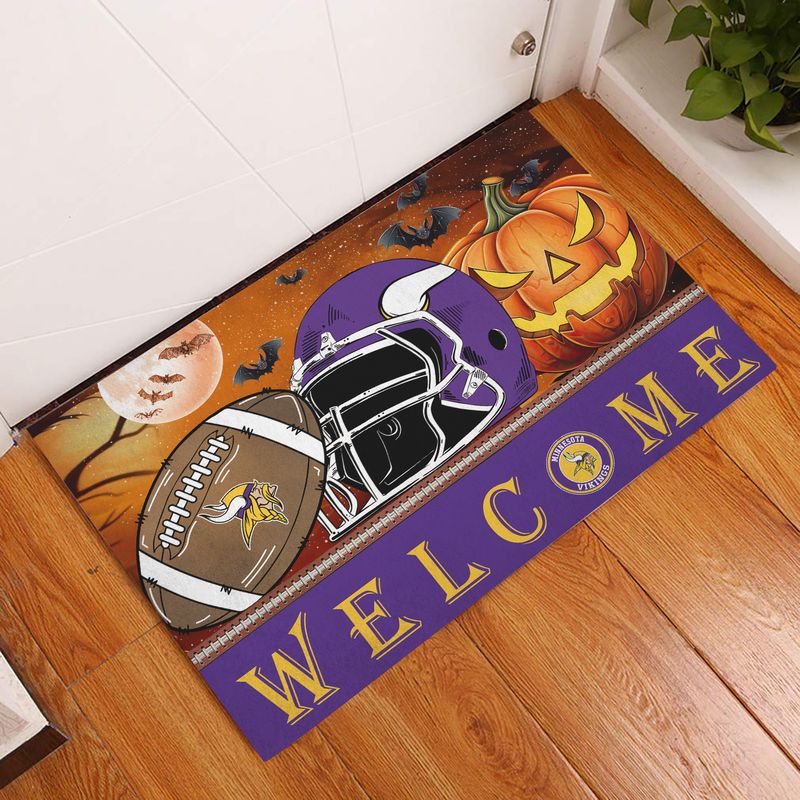Minnesota Vikings Halloween Doormat
