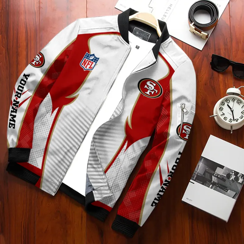 San Francisco 49ers Bomber Jacket - Side View