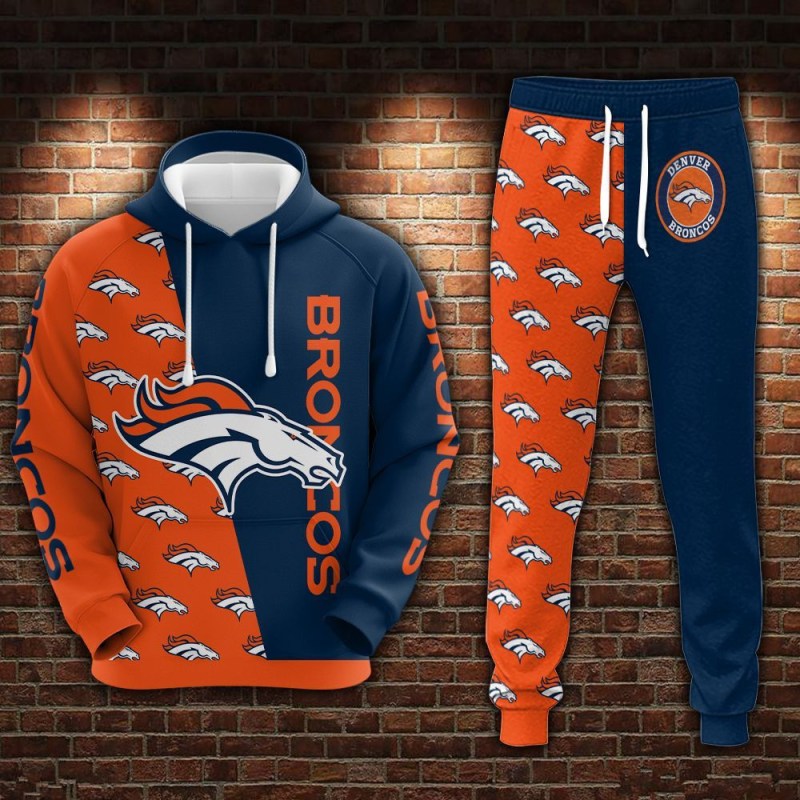 Denver Broncos Joggers/ Hoodie 545 5 Denver Broncos Joggers Hoodie