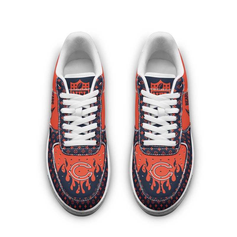 Chicago Bears AF1 Shoes - Side View