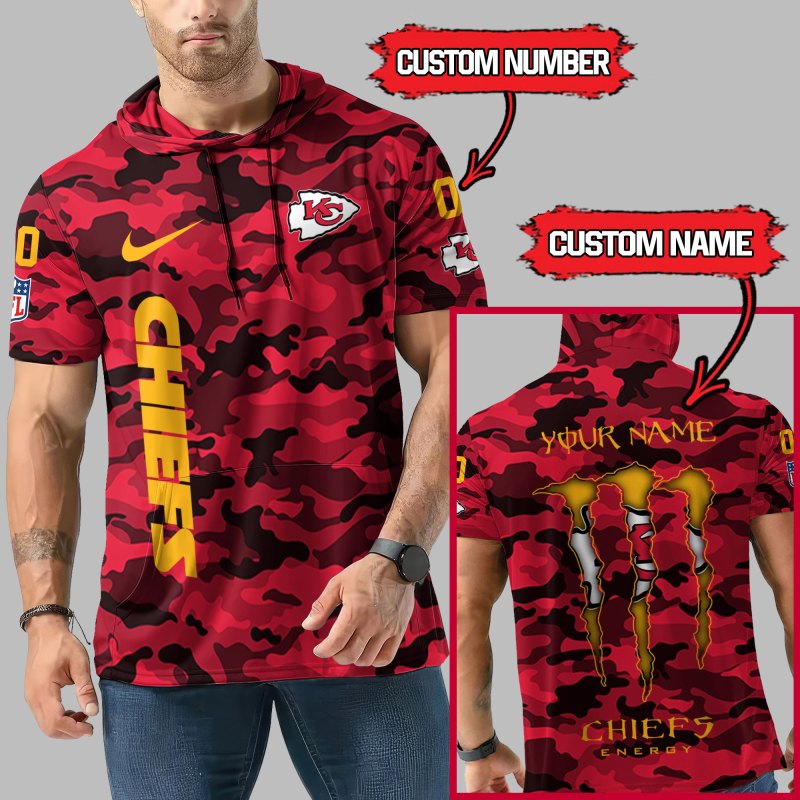 Kansas City Chiefs Camo Hoodie Side