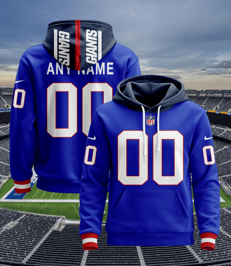 New York Giants Personalized Hoodie