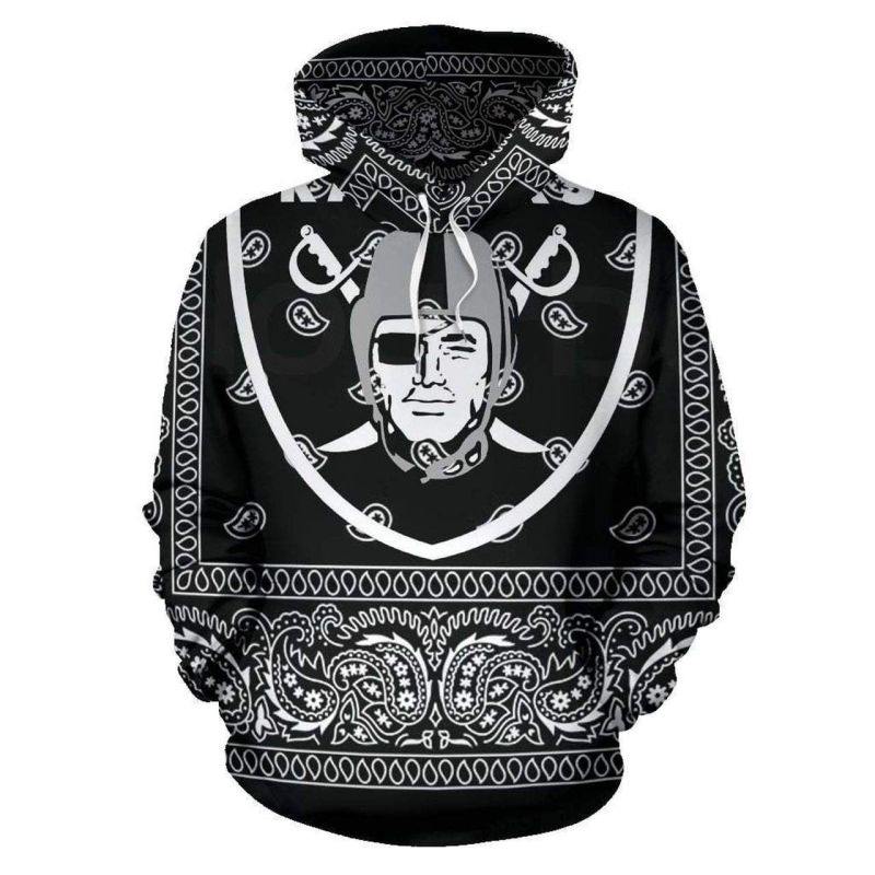 Stylish Las Vegas Raiders Bandana Hoodie