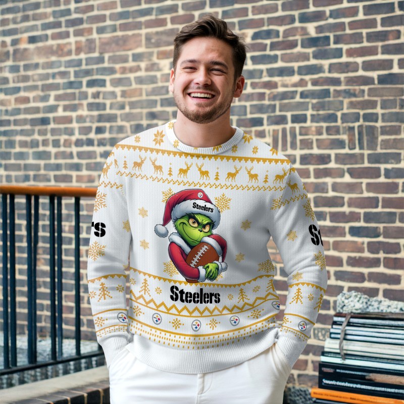 Pittsburgh Steelers Ugly Christmas Sweater - Outdoor View 2