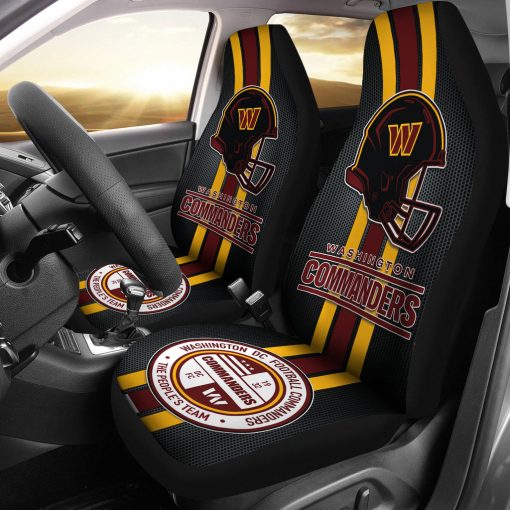Washington Commanders Car Seat Covers - Front View