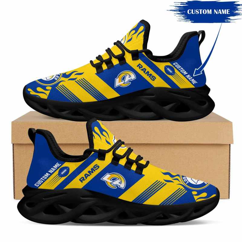 Los Angeles Rams Personalized Yezy Running Sneakers