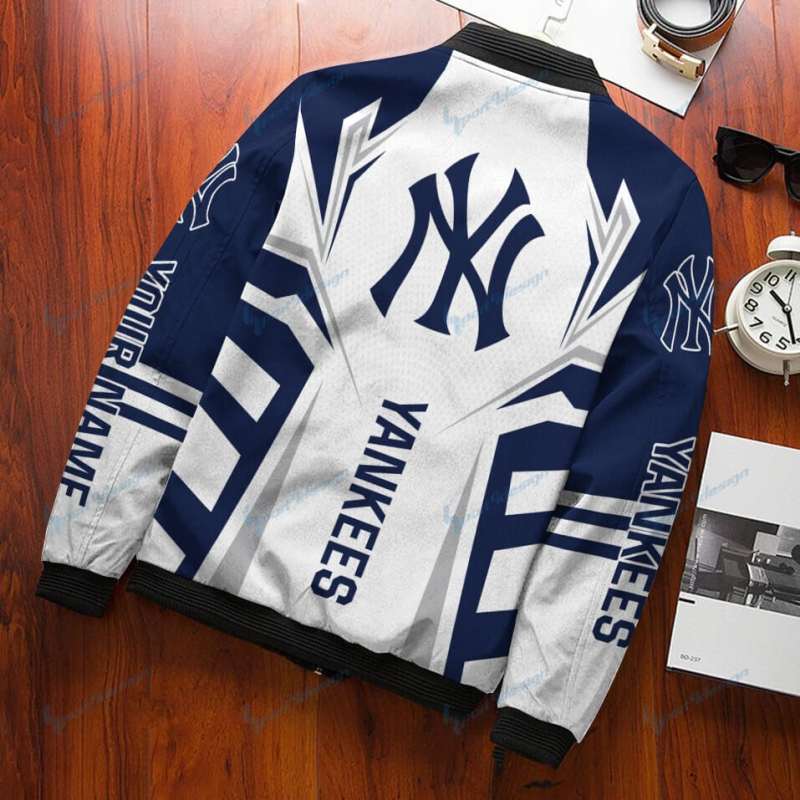 New York Yankees Bomber Jacket Side View