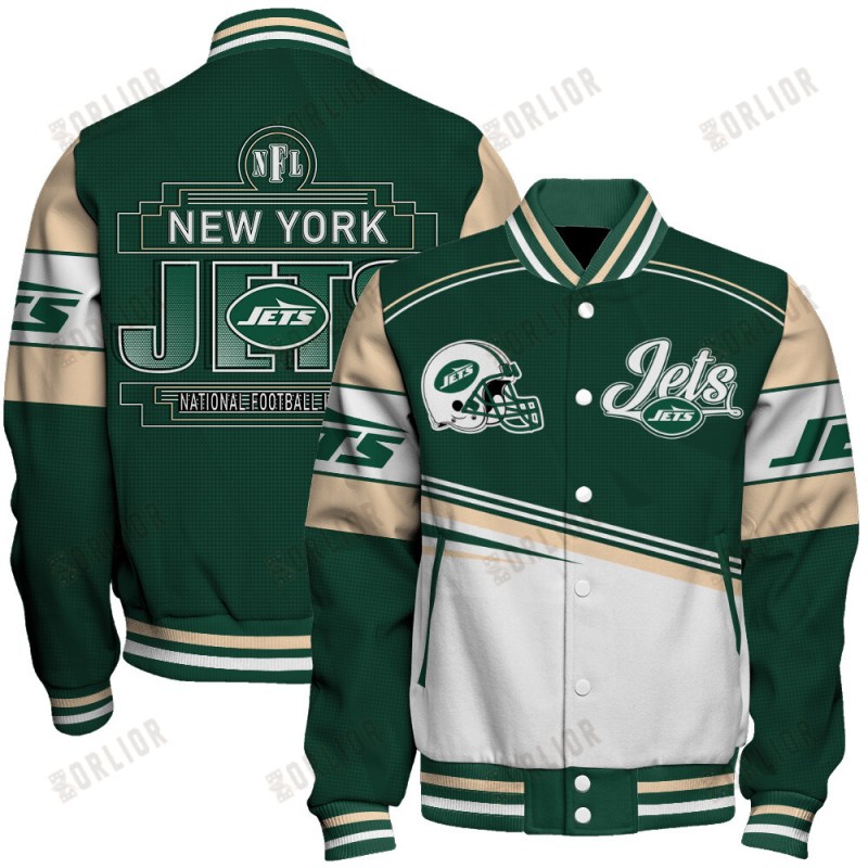 New York Jets Personalized Unisex Varsity Jacket
