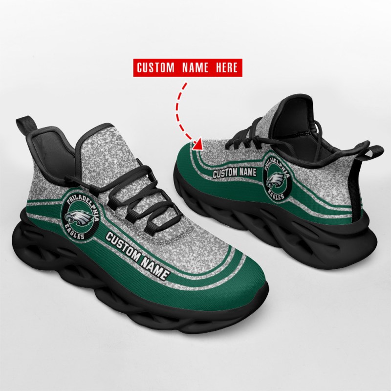 Philadelphia Eagles Personalized Yezy Running Sneakers 4