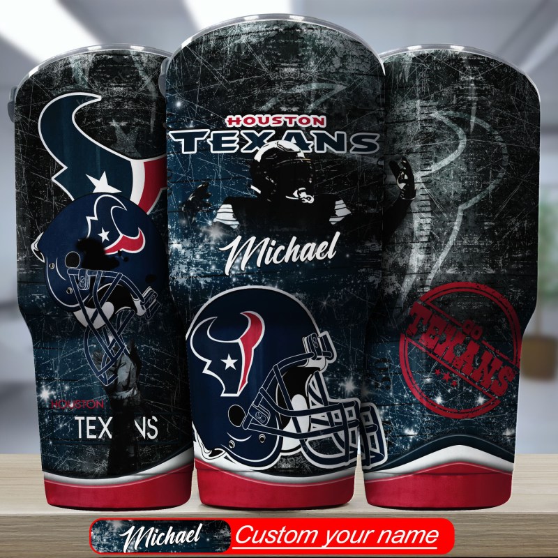 Houston Texans Personalized Tumbler Image 1