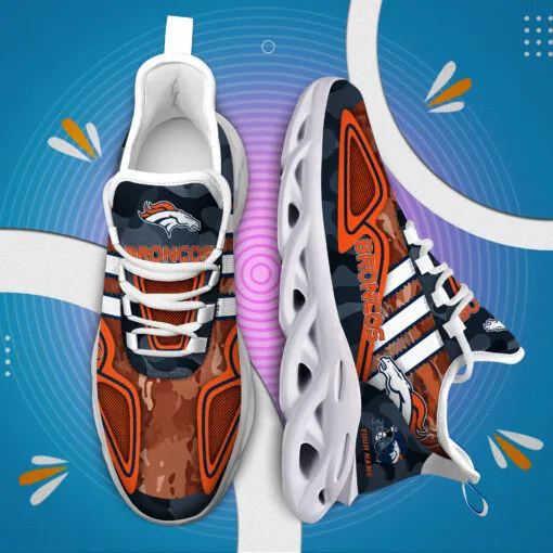 Denver Broncos Personalized Yezy Running Sneakers 13