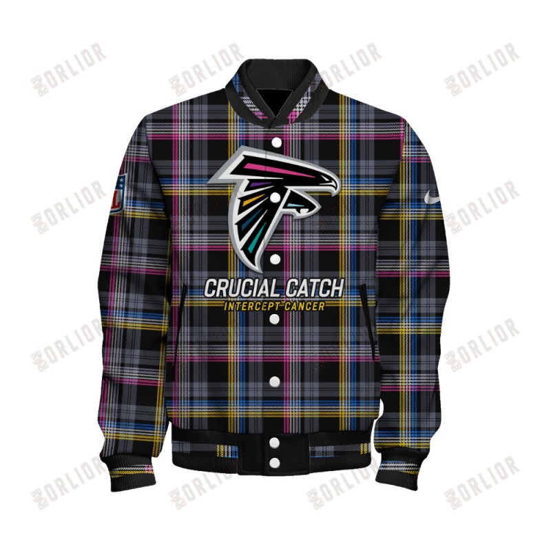 Inside view of Atlanta Falcons Varsity Jacket