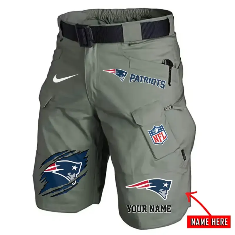 New England Patriots Men Shorts - Back View