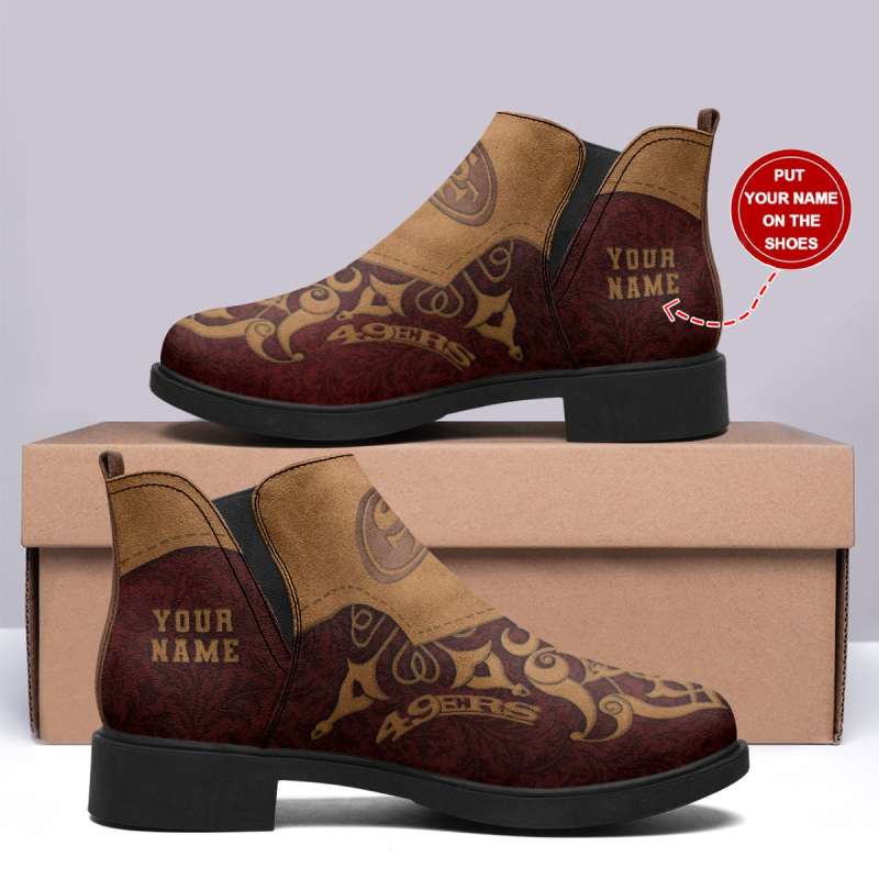 San Francisco 49ers Personalized Short Boots
