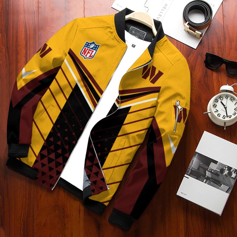 Washington Commanders Personalized Bomber Jacket View 1