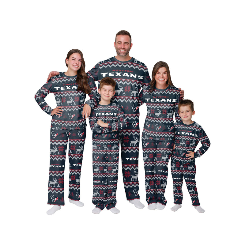 Houston Texans Family Holiday Pajamas 1
