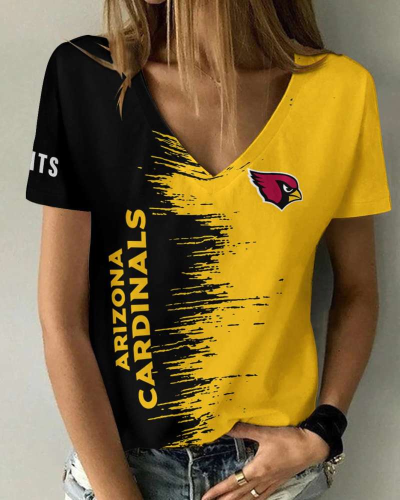 Arizona Cardinals Summer V-Neck Women's T-Shirt