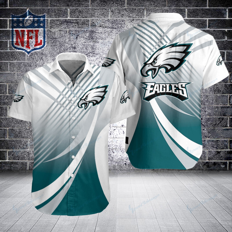 Sizing Chart for Philadelphia Eagles Button Shirt BB265