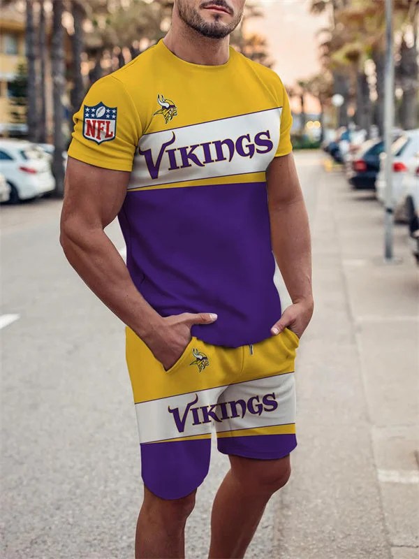 Minnesota Vikings T-shirt and Shorts Set