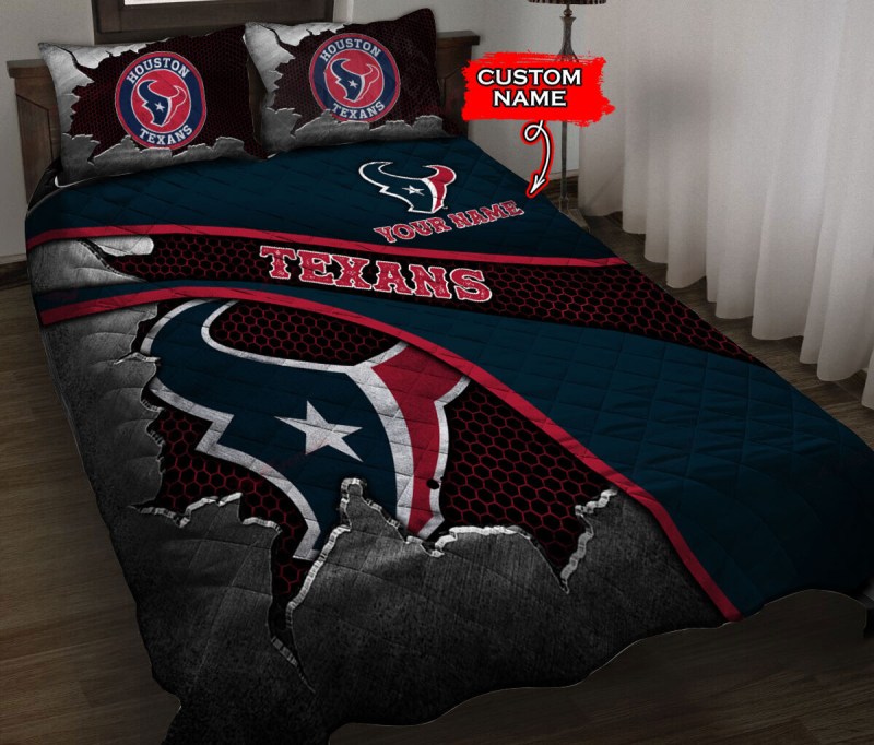 Houston Texans Personalized Quilt Set