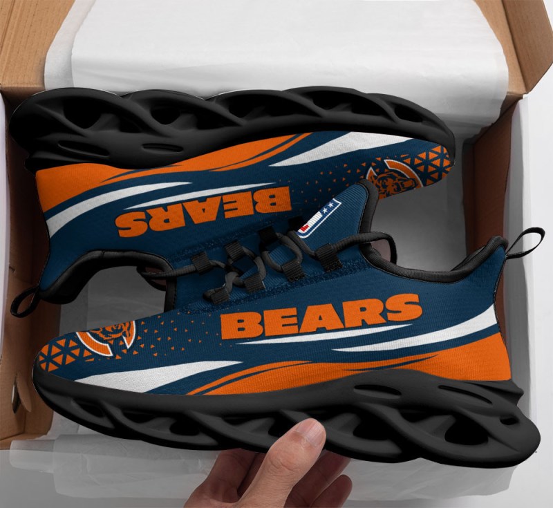 Chicago Bears Yezy Running Sneakers Top View