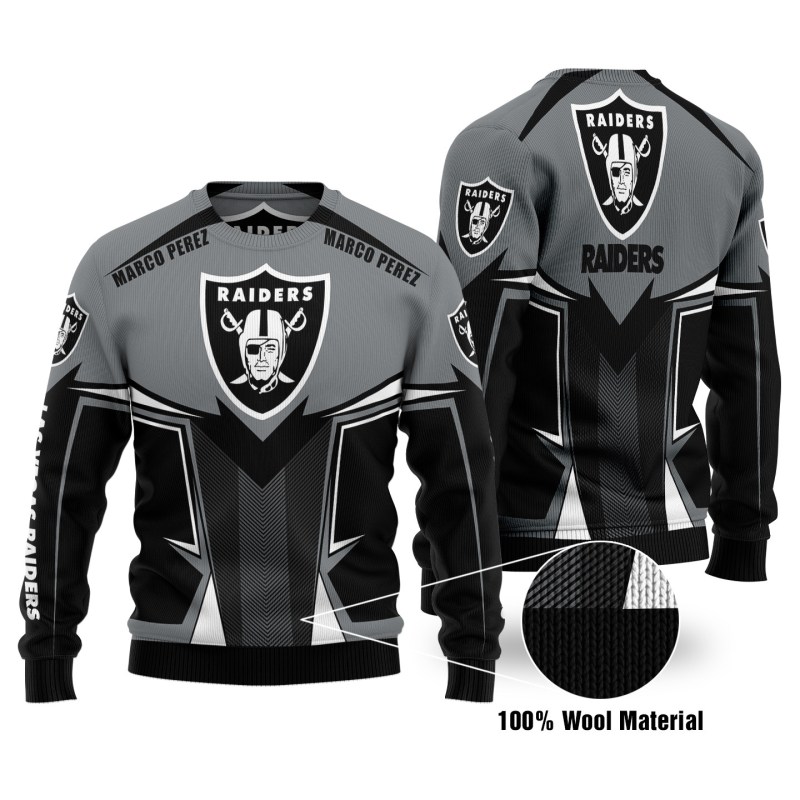 Las Vegas Raiders Woolen Sweater