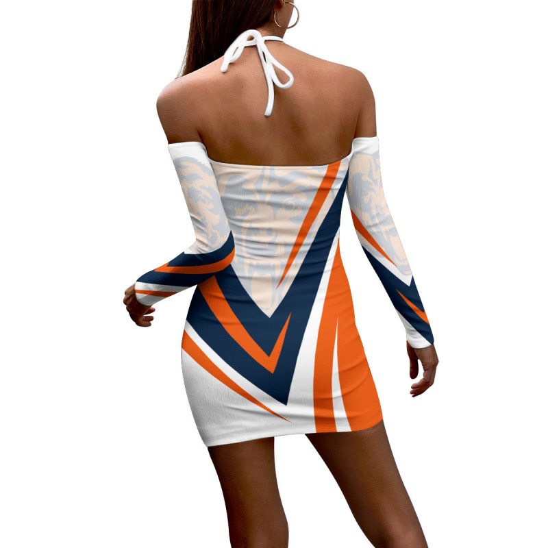 Chicago Bears Halter Lace-up Dress