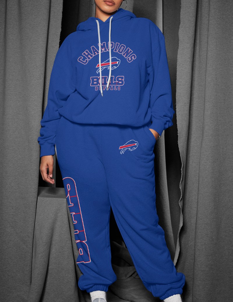 Buffalo Bills Combo Pullover Hoodie and Sweatpants