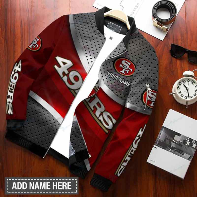 San Francisco 49ers Bomber Jacket Back View