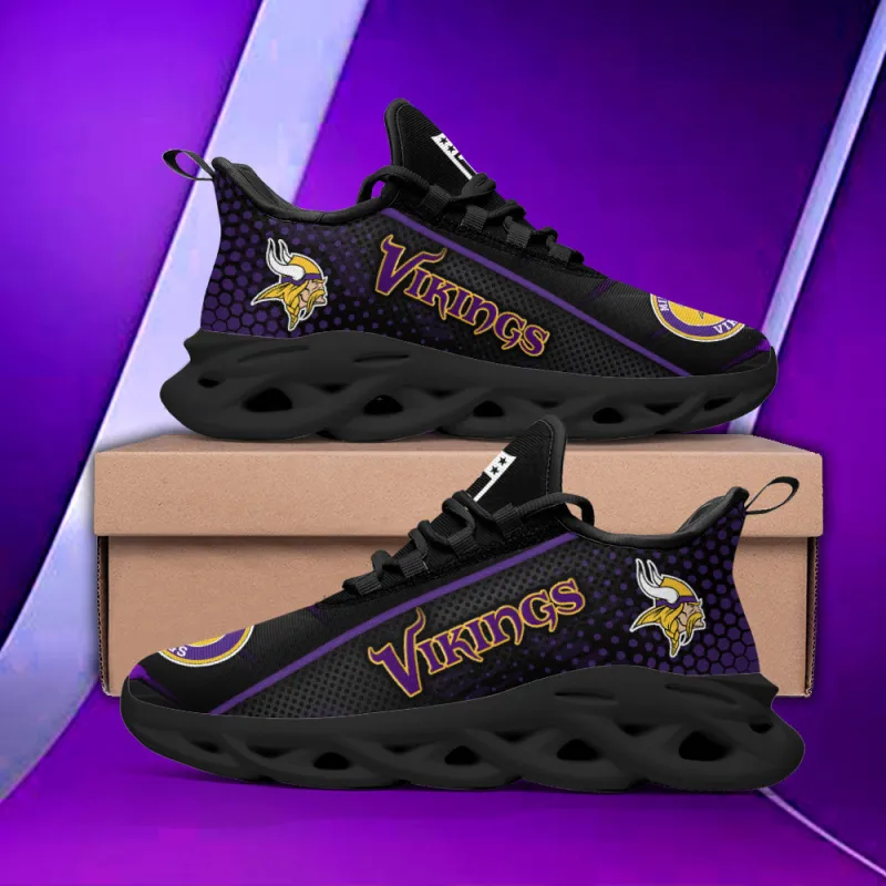 Minnesota Vikings Yezy Running Sneakers Front View