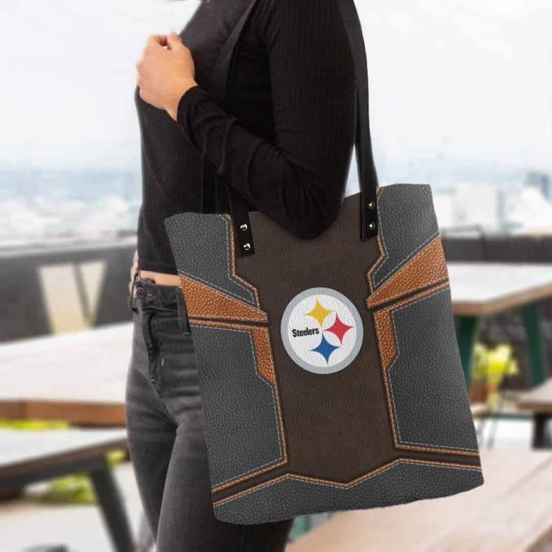 Pittsburgh Steelers PU Shopping Fashion Tote Bag
