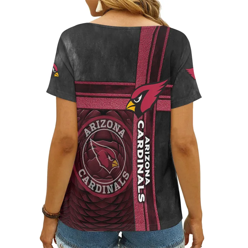 Arizona Cardinals Personalized V-neck T-shirt AGC68 - Close Up