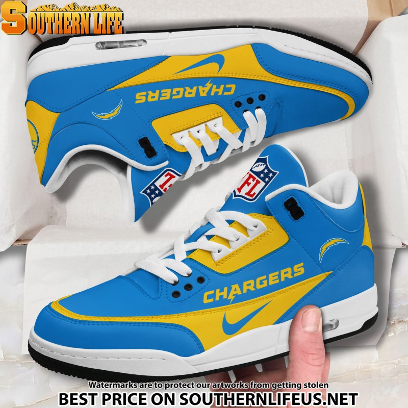 Los Angeles Chargers JD3 Sneakers Side View