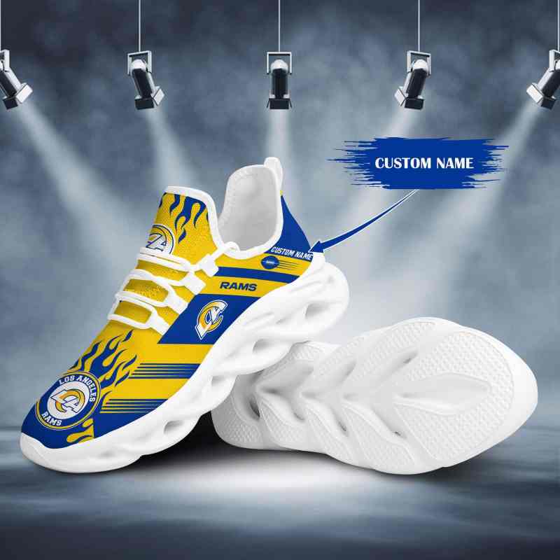 Los Angeles Rams Personalized Yezy Running Sneakers