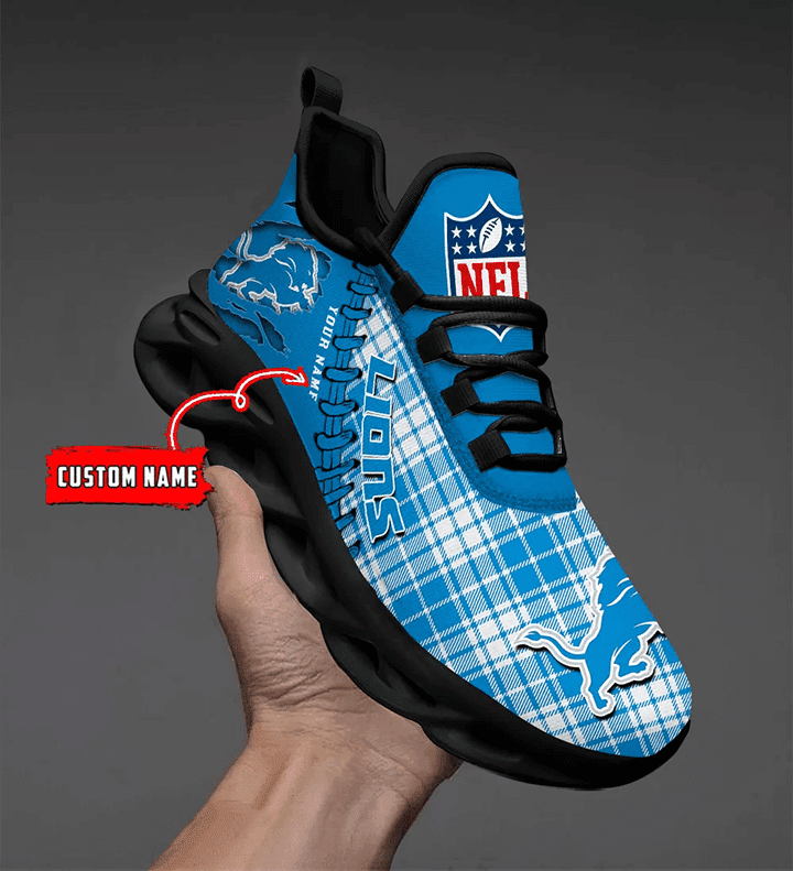 Detroit Lions Personalized Yezy Running Sneakers