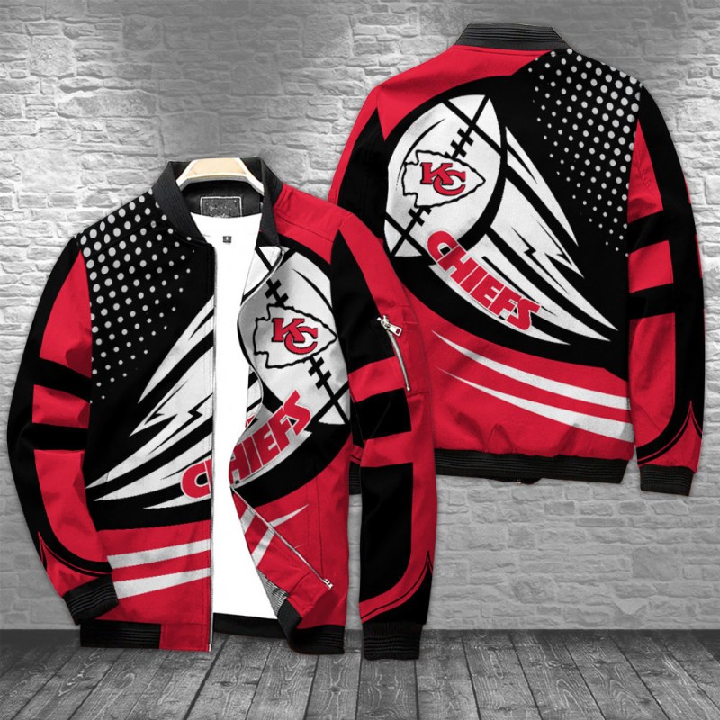 Kansas City Chiefs Bomber Jacket Front View