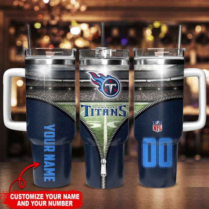 Tennessee Titans NFL 40oz Stanley Tumbler Gift For Fans - Image 2