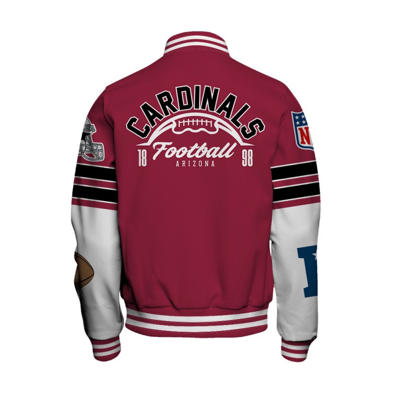 Arizona Cardinals Varsity Jacket on Model