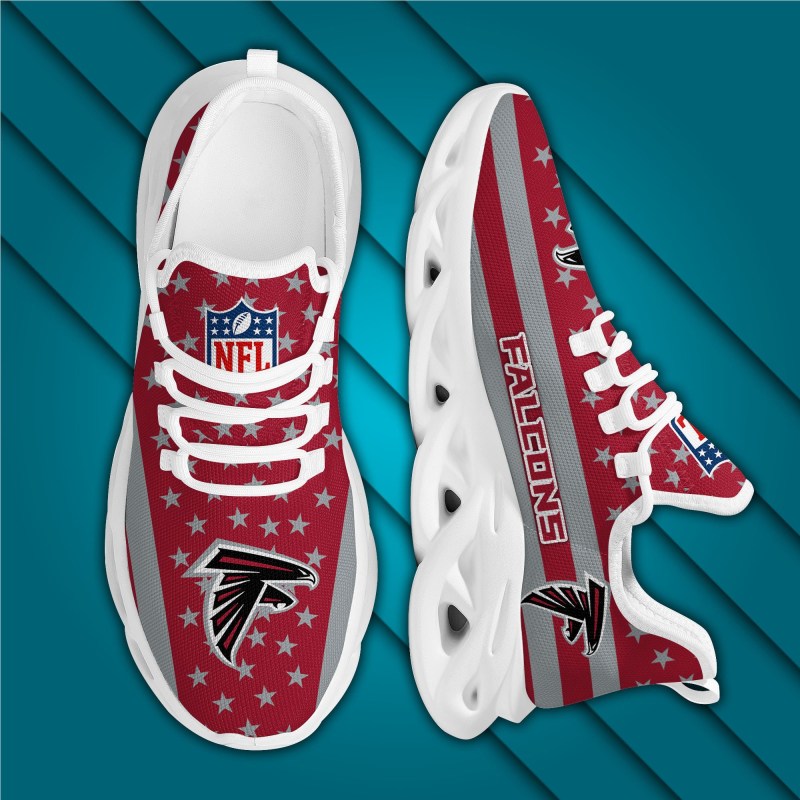Atlanta Falcons Yezy Running Sneakers Side View