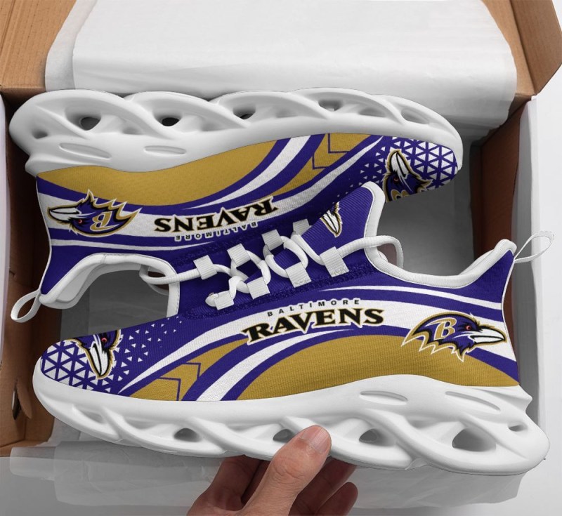 Baltimore Ravens Yezy Running Sneakers