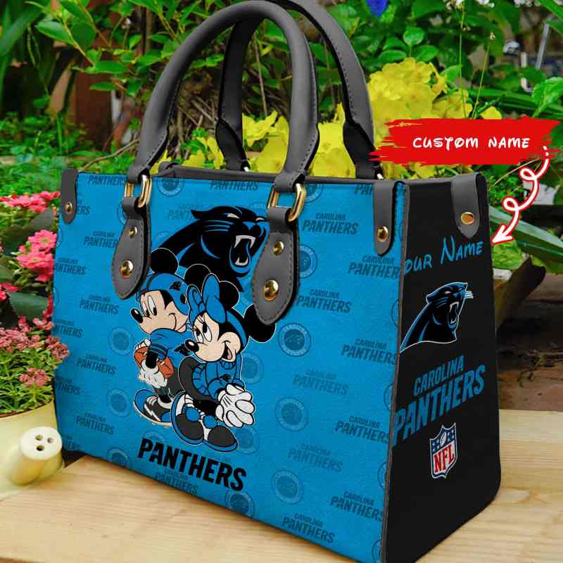 Carolina Panthers Leather Handbag