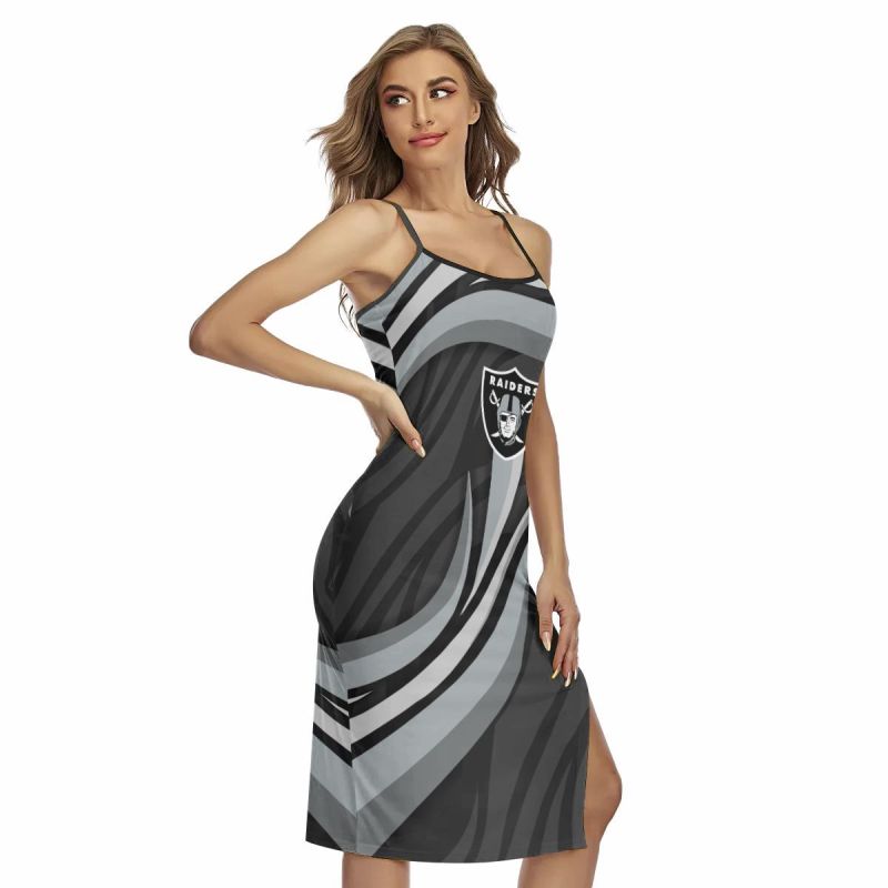 Las Vegas Raiders Women's Back Cross Cami Dress View 2