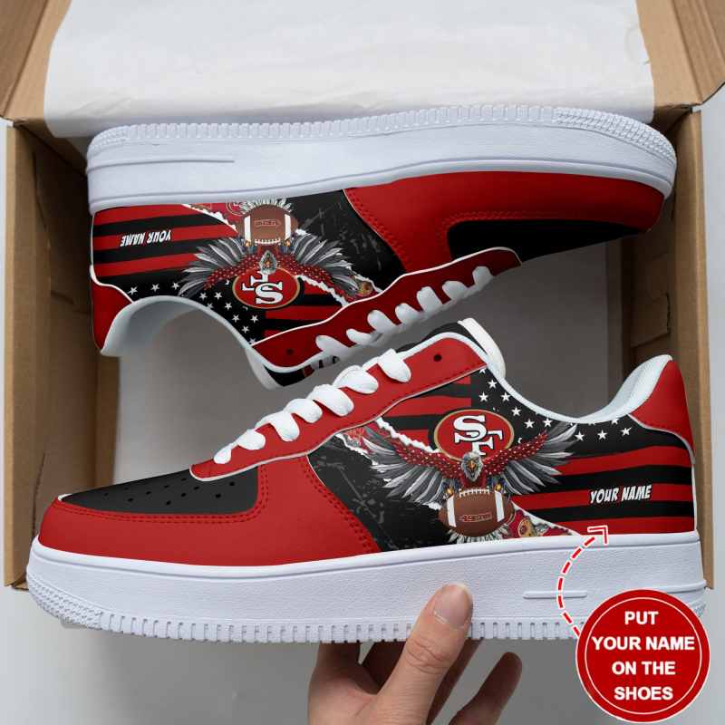 San Francisco 49ers AF1 Shoes Front View