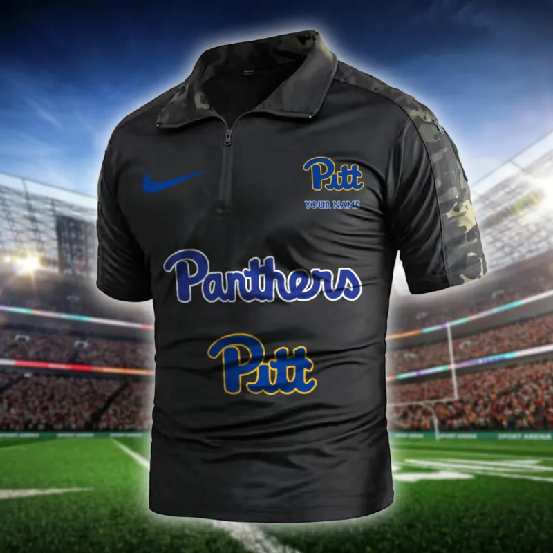 Black Camo Pittsburgh Panthers Polo