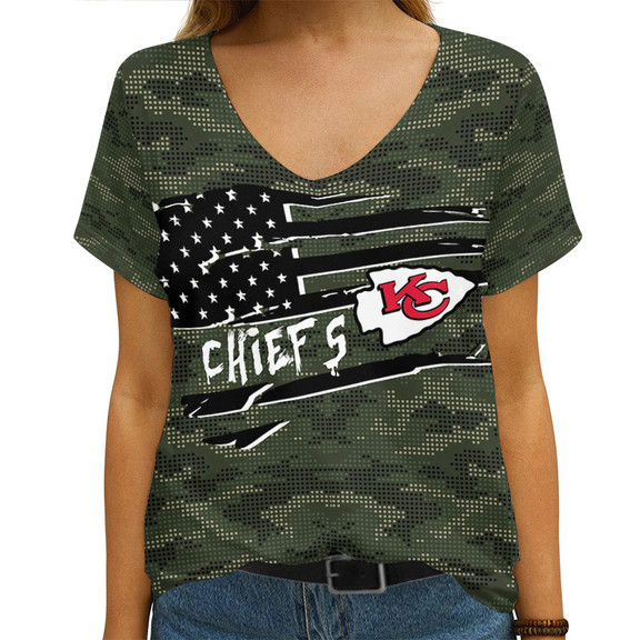 Kansas City Chiefs V-neck Women's T-shirt