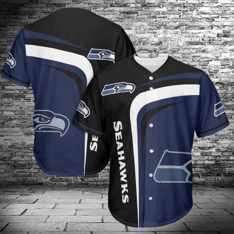 Seattle Seahawks Baseball Jersey Shirt